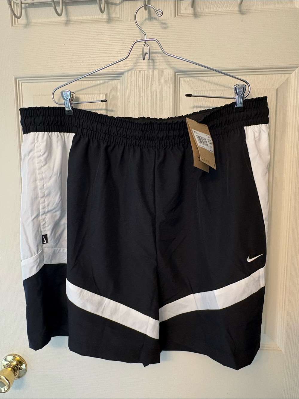 NWT Nike Men's Icon Woven Basketball Shorts Black White HJ6351 010 XXL $45